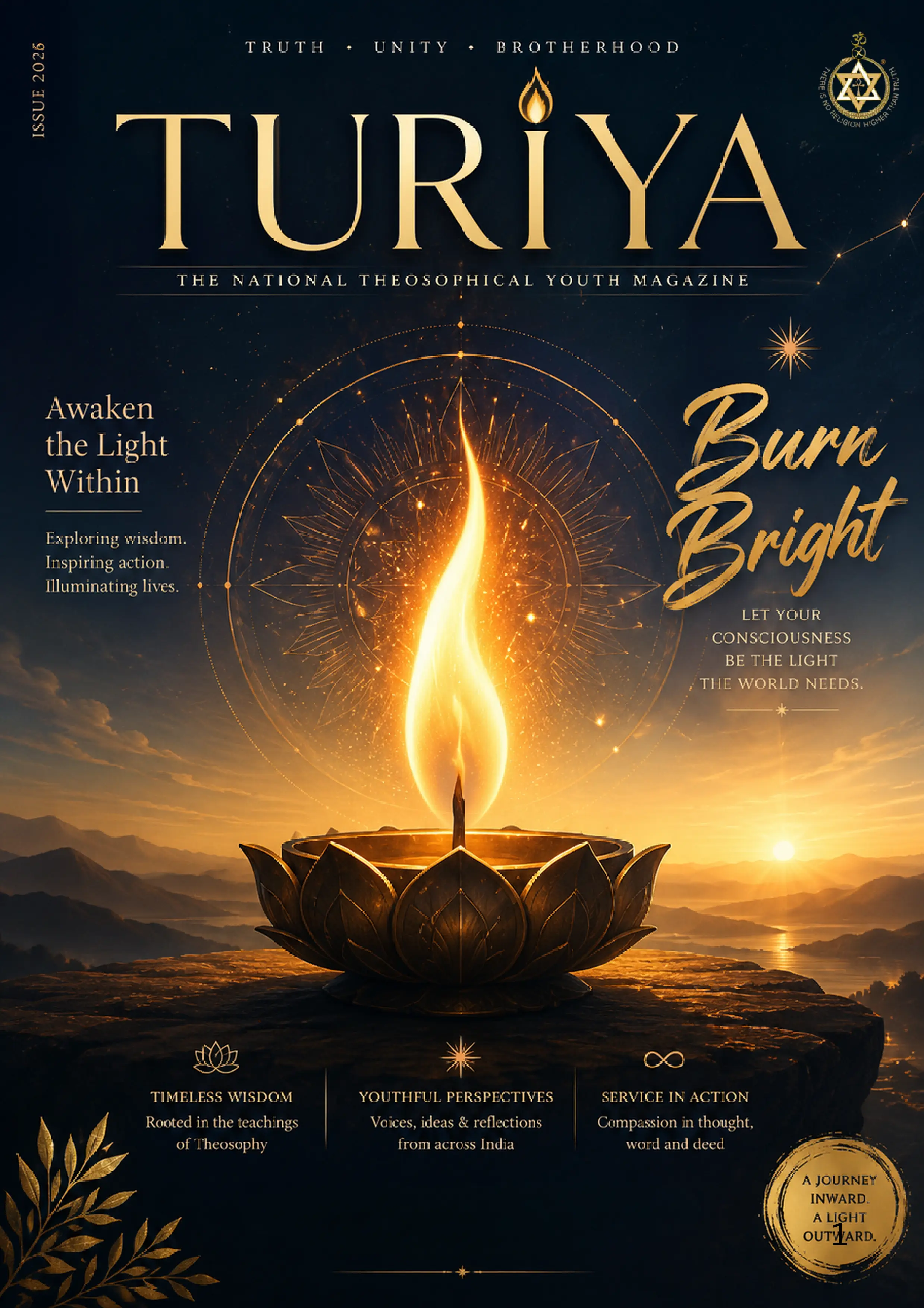 Turiya 2026 cover - Burn Bright