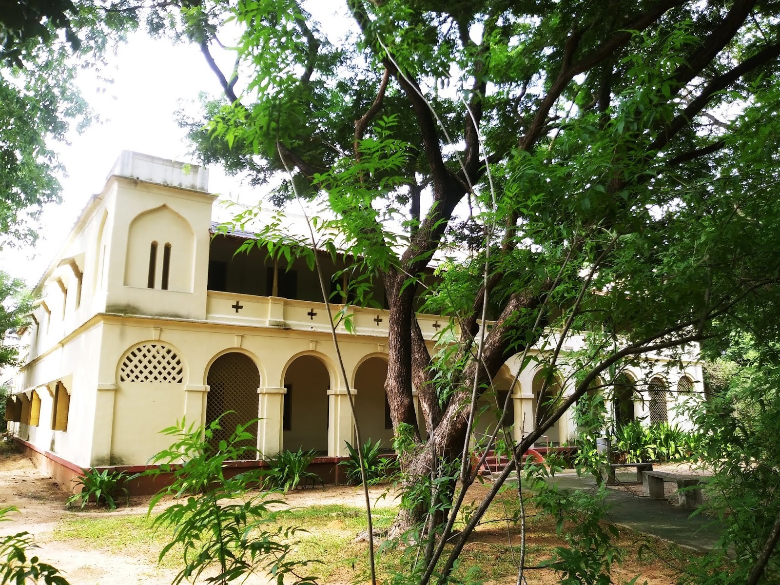 Heritage arched building on the Indian Section campus, Varanasi