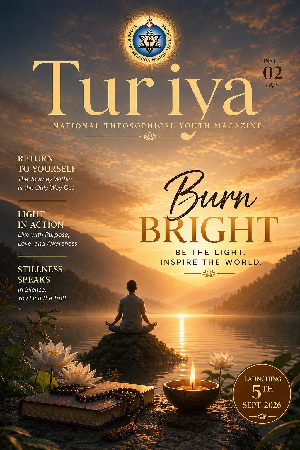 Turiya 2026 cover - Burn Bright